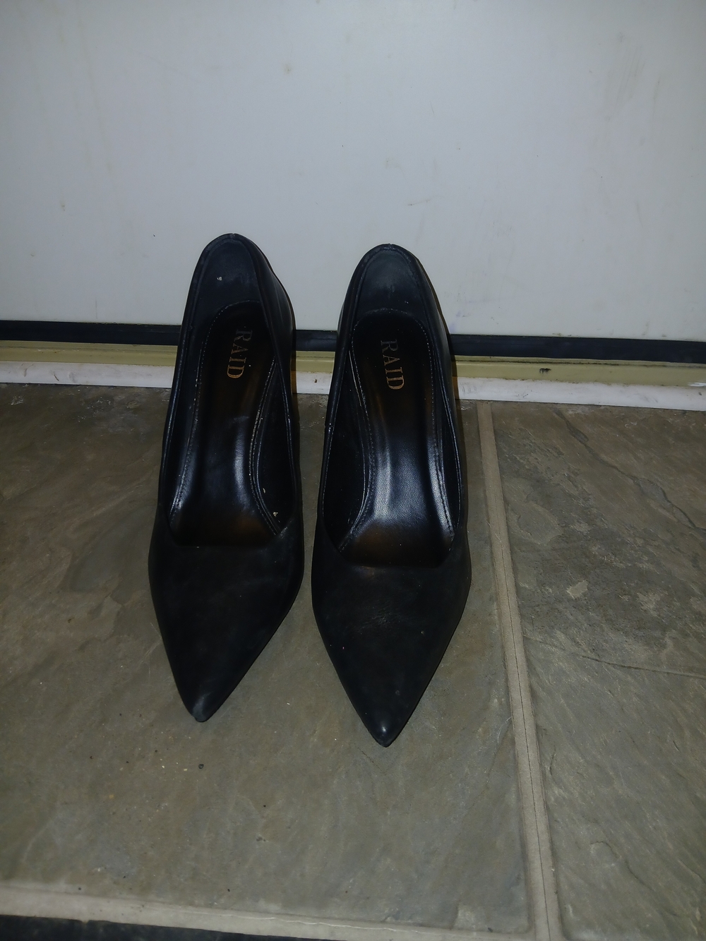 Raid Black Pointed Toe Pumps